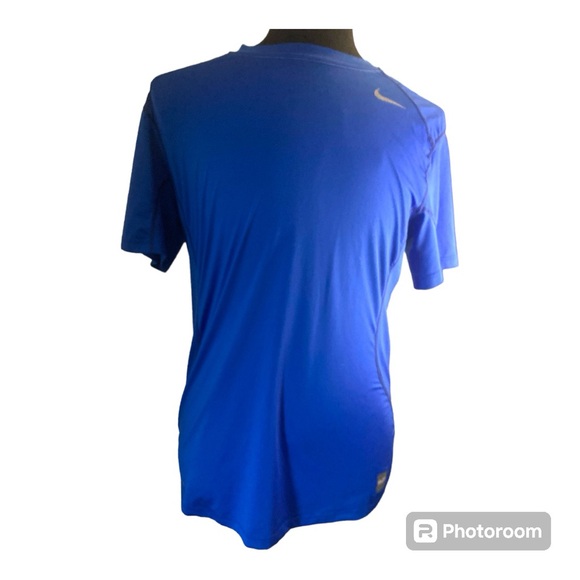 Nike Pro Combat Dri-Fit Athletic Shirt Men’s Blue Size Large EUC - Picture 1 of 10